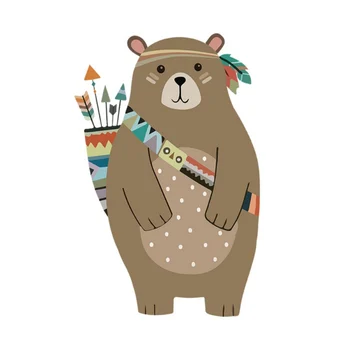 Cartoon creative brown bear wall stickers children's room kindergarten living room decoration stickers plus sponge stick 1
Cartoon creative brown bear wall stickers children's room kindergarten living room decoration stickers plus sponge stick 1