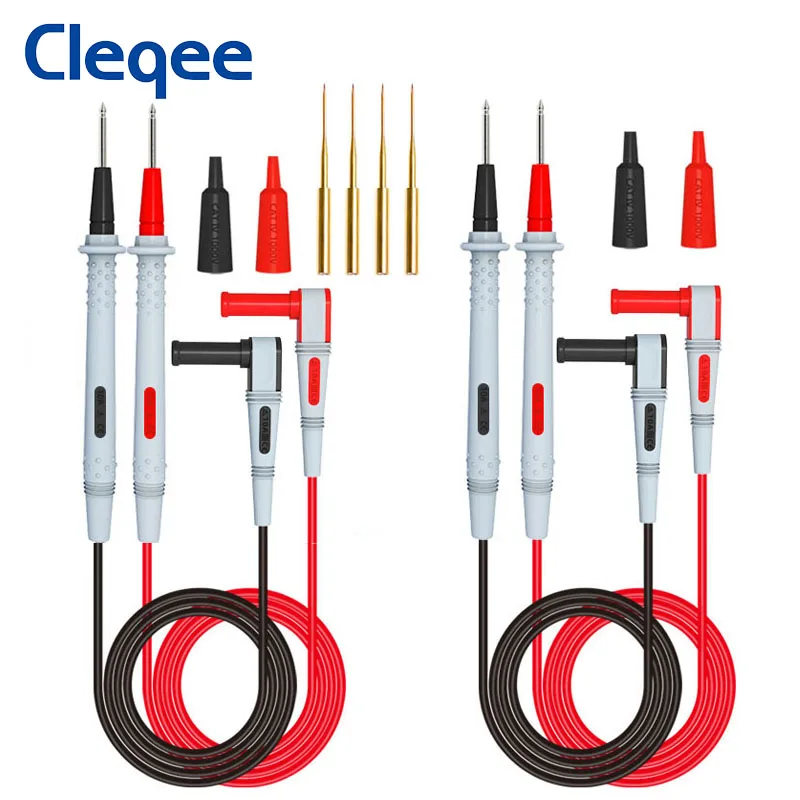 Cleqee P1505B Silicone Multimeter Probe 1000V/10A 4mm Banana Plug Test Lead with Sharp Replacement Needles 1.5M Cable
Cleqee P1505B Silicone Multimeter Probe 1000V/10A 4mm Banana Plug Test Lead with Sharp Replacement Needles 1.5M Cable
