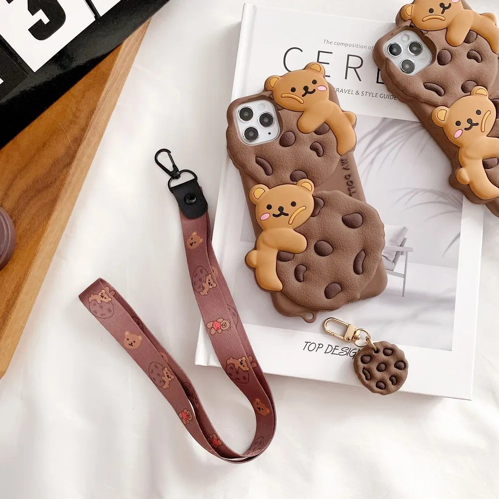 Cartoon simulation biscuit bear silicone phone case for IPhone 11 12 Pro XR X XS Max 12 mini 6 6S 7 8 plus Super soft back cover
Cartoon simulation biscuit bear silicone phone case for IPhone 11 12 Pro XR X XS Max 12 mini 6 6S 7 8 plus Super soft back cover