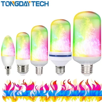 85-265V LED Flame Lamp E27 E26 E14 RGB Fire Effect Light Bulb 9W Leds Bombillas Luces Led Decoracion Lampara Flickering Lampada
85-265V LED Flame Lamp E27 E26 E14 RGB Fire Effect Light Bulb 9W Leds Bombillas Luces Led Decoracion Lampara Flickering Lampada