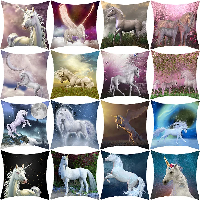 Single-sided Print Polyester Unicorn Flying Horse Decorative Throw Pillowcase Flowers Cartoon Animals Cushion Cover for Sofa Car
Single-sided Print Polyester Unicorn Flying Horse Decorative Throw Pillowcase Flowers Cartoon Animals Cushion Cover for Sofa Car