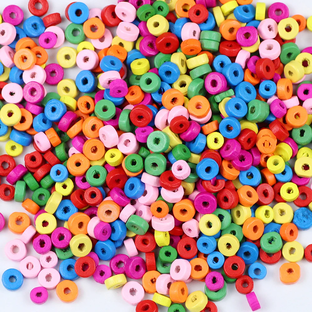 200~300pcs Flat Round Spacer Wooden Beads Wood Loose Beads for Jewelry Making Handmade Bracelet DIY Craft Findings 3x6/4x8mm
200~300pcs Flat Round Spacer Wooden Beads Wood Loose Beads for Jewelry Making Handmade Bracelet DIY Craft Findings 3x6/4x8mm