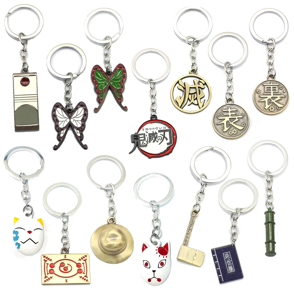 20pcs Anime Demon Slayer Keychain Kimetsu no Yaiba Kamado Tanjirou Metal Pendant Key Chain Rings Sabito Makomo llavero Wholesale 
20pcs Anime Demon Slayer Keychain Kimetsu no Yaiba Kamado Tanjirou Metal Pendant Key Chain Rings Sabito Makomo llavero Wholesale