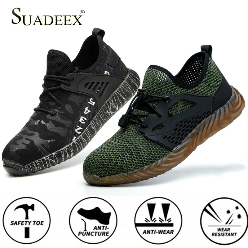 SUADEEX Dropshipping Safety Work Boots Shoes for Men Light Weight Anti-smashing Steel Toe Work Boots Male Safety Shoes
SUADEEX Dropshipping Safety Work Boots Shoes for Men Light Weight Anti-smashing Steel Toe Work Boots Male Safety Shoes