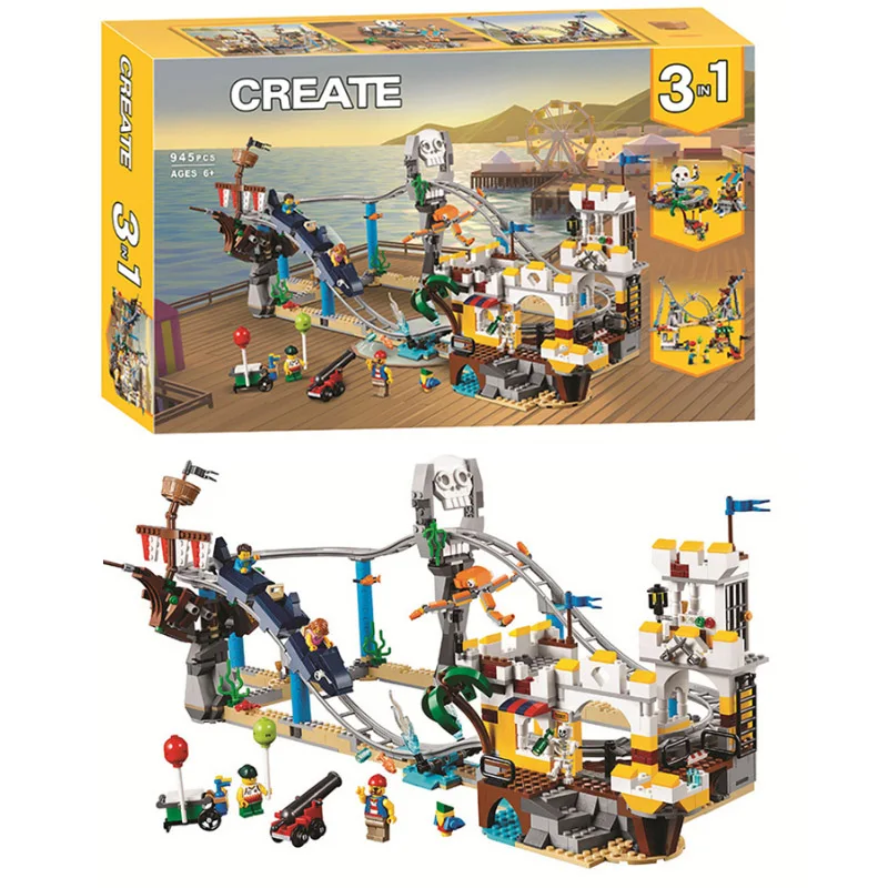 New 11055 945pcs 3in1 Pirate Roller Coaster Bela Building Blocks Bricks Compatible Legoinglys City 31084 Building Kit Toys
New 11055 945pcs 3in1 Pirate Roller Coaster Bela Building Blocks Bricks Compatible Legoinglys City 31084 Building Kit Toys