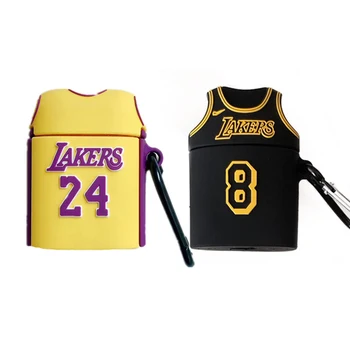 Case for Airpods 1 2 Pro Creative No.24 No.8 Jersey Star Silicone Pattern 3D Protective Case Cover for Apple Earphones
Case for Airpods 1 2 Pro Creative No.24 No.8 Jersey Star Silicone Pattern 3D Protective Case Cover for Apple Earphones