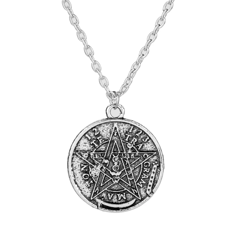 Vintage Pentagram Necklace for Women Men Pendant Choker Jewellery Necklaces Teen Girls | Украшения и аксессуары