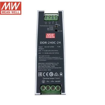 MEAN WELL DDR-240C-24 240W DIN Rail DC-DC Converter 33.6~67.2V DC to 24V DC 10A 240W Power Supply(48Vdc to 24Vdc) Transformer
MEAN WELL DDR-240C-24 240W DIN Rail DC-DC Converter 33.6~67.2V DC to 24V DC 10A 240W Power Supply(48Vdc to 24Vdc) Transformer