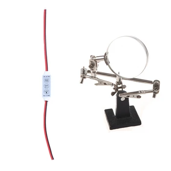 1Pcs Magnifying Glass Third Hand Soldering Soldering Iron Stand Helping Magnifying Tool with a Silver Clip & 1Pcs LED Dimmer 12a
1Pcs Magnifying Glass Third Hand Soldering Soldering Iron Stand Helping Magnifying Tool with a Silver Clip & 1Pcs LED Dimmer 12a