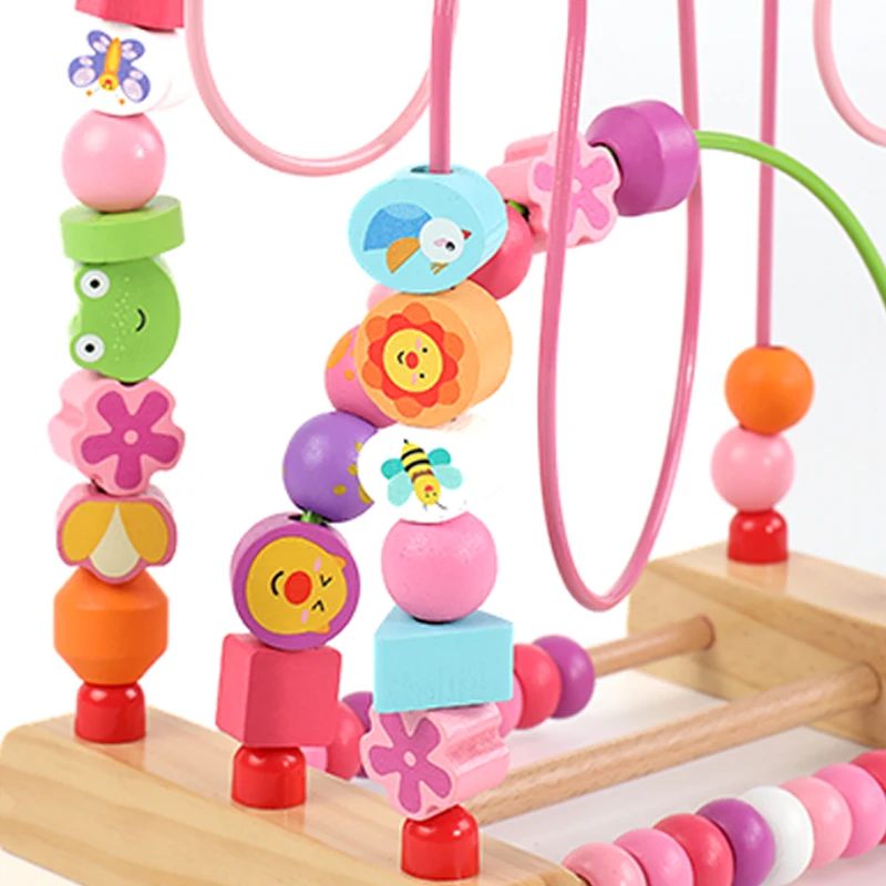 Wooden Educational Math Education Toy Bead Maze Toy Counting Circles Bead Abacus Wire Maze Roller Coaster Montessori
Wooden Educational Math Education Toy Bead Maze Toy Counting Circles Bead Abacus Wire Maze Roller Coaster Montessori