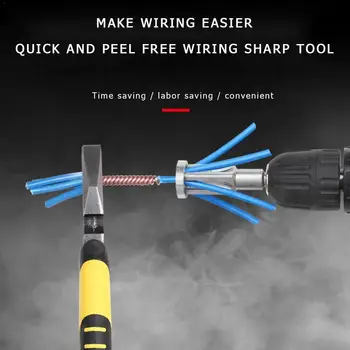2.5 Square Insulated Wire Stripper Electrical Cable Connector Automatic Line Twister Tool Stripper Stripping Bent Quick Twi C5E0
2.5 Square Insulated Wire Stripper Electrical Cable Connector Automatic Line Twister Tool Stripper Stripping Bent Quick Twi C5E0