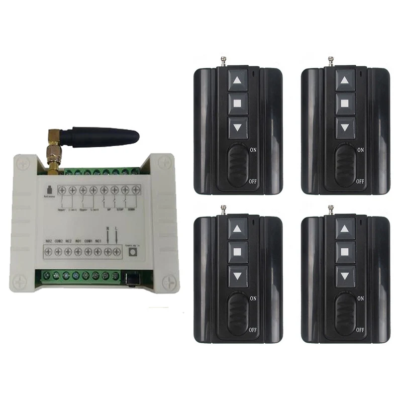 12V 24V 36V 48V RF 2CH Wireless Remote Control Switch Receiver + Transmitter For Tubular Motor Garage Door Projection Screen
12V 24V 36V 48V RF 2CH Wireless Remote Control Switch Receiver + Transmitter For Tubular Motor Garage Door Projection Screen