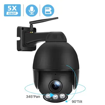 BESDER PTZ 5X Optical Zoom Mini Outdoor 1080P Wifi Speed Dome Camera IP66 Waterproof Two way Audio 50M Night Vision Wireless P2P
BESDER PTZ 5X Optical Zoom Mini Outdoor 1080P Wifi Speed Dome Camera IP66 Waterproof Two way Audio 50M Night Vision Wireless P2P