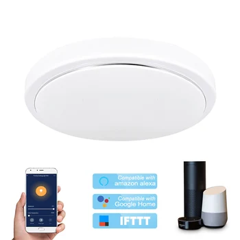 Smart WIFI Ceiling Light 48W Dimmable LEDs Cloud Intelligence APP Voice Control Compatible with Amazon alexa,Google Home, IFTTT
Smart WIFI Ceiling Light 48W Dimmable LEDs Cloud Intelligence APP Voice Control Compatible with Amazon alexa,Google Home, IFTTT