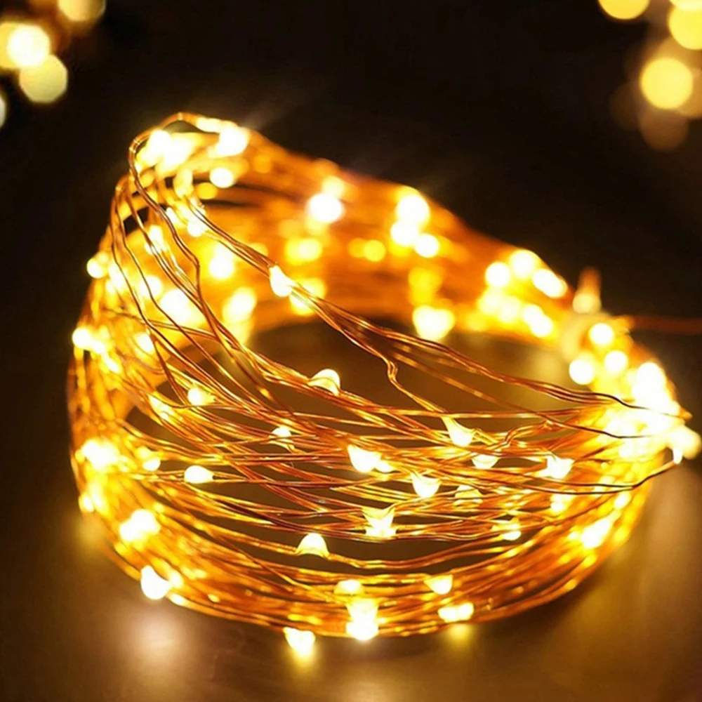 LED String lights 10M 5M 2M Silver Wire Garland Home Christmas Wedding Party Decoration Powered by 5V Battery USB Fairy light
LED String lights 10M 5M 2M Silver Wire Garland Home Christmas Wedding Party Decoration Powered by 5V Battery USB Fairy light