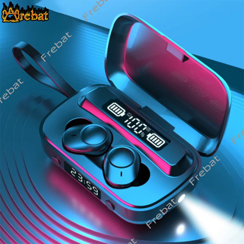 Multi-function Bluetooth Earphones 5.1 Wireless Earbuds with Charging Case IPX7 Waterproof TWS Flashlight Stereo Headset
Multi-function Bluetooth Earphones 5.1 Wireless Earbuds with Charging Case IPX7 Waterproof TWS Flashlight Stereo Headset