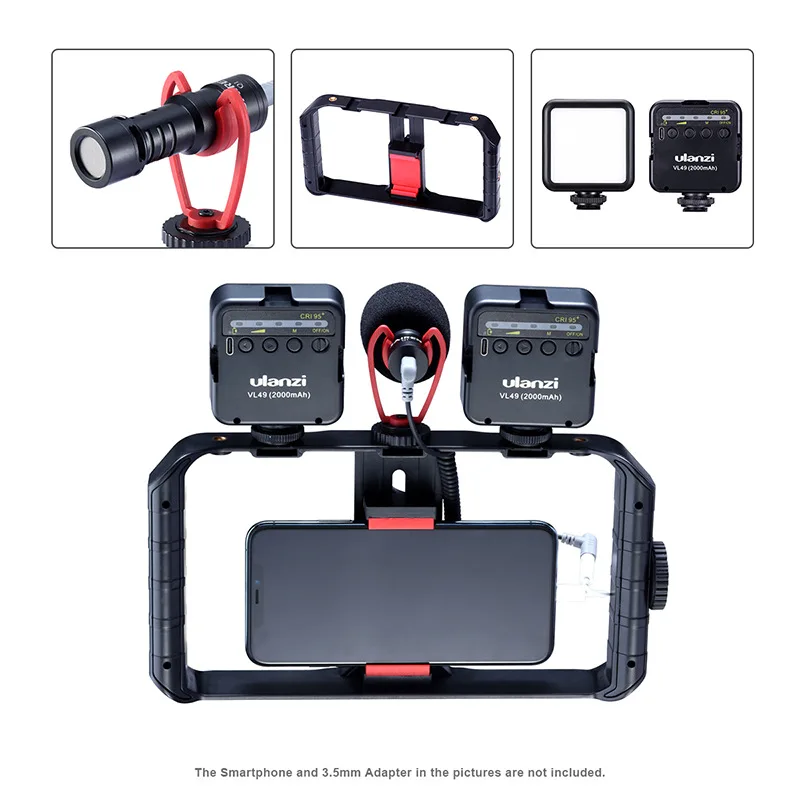 ULANZI U-RigPro High Quality Smartphone Filmmaking Kit Combo Set Mobile Phone Live Photography VLog Set
ULANZI U-RigPro High Quality Smartphone Filmmaking Kit Combo Set Mobile Phone Live Photography VLog Set