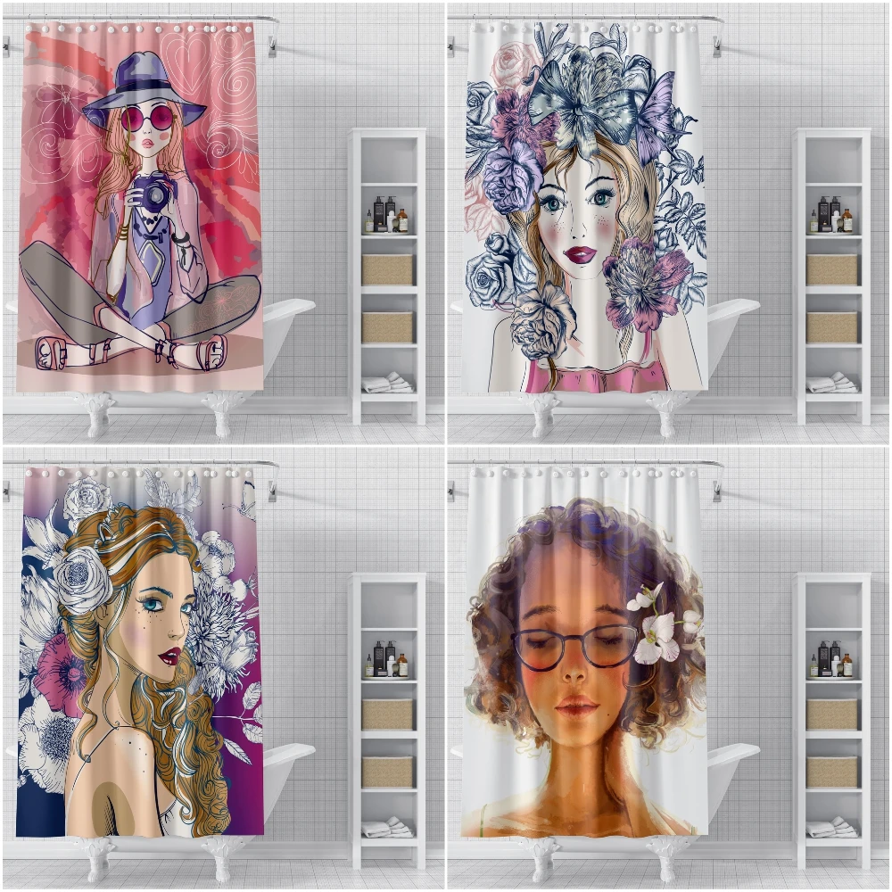 3D Shower Curtain Cartoon Girls Pattern Waterproof Bath Curtains for Bathroom Decor with Hooks Polyester Cloth Home Decor
3D Shower Curtain Cartoon Girls Pattern Waterproof Bath Curtains for Bathroom Decor with Hooks Polyester Cloth Home Decor