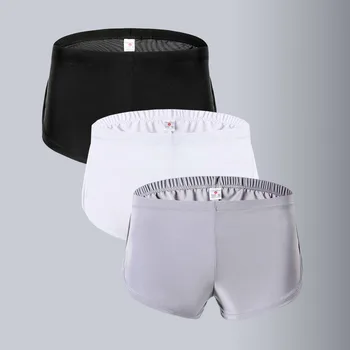 3Pcs/Lot Summer Men Underwear Sexy Boxer Shorts Ice Silk Thin Breathable Soft Underpants Sports Short Pants boxer homme
3Pcs/Lot Summer Men Underwear Sexy Boxer Shorts Ice Silk Thin Breathable Soft Underpants Sports Short Pants boxer homme