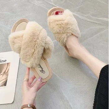 NEW Summer Women's Fur Slippers Woman Slides Home Furry Flat Sandals Female Cute Fluffy House Shoes Flip Flops
NEW Summer Women's Fur Slippers Woman Slides Home Furry Flat Sandals Female Cute Fluffy House Shoes Flip Flops