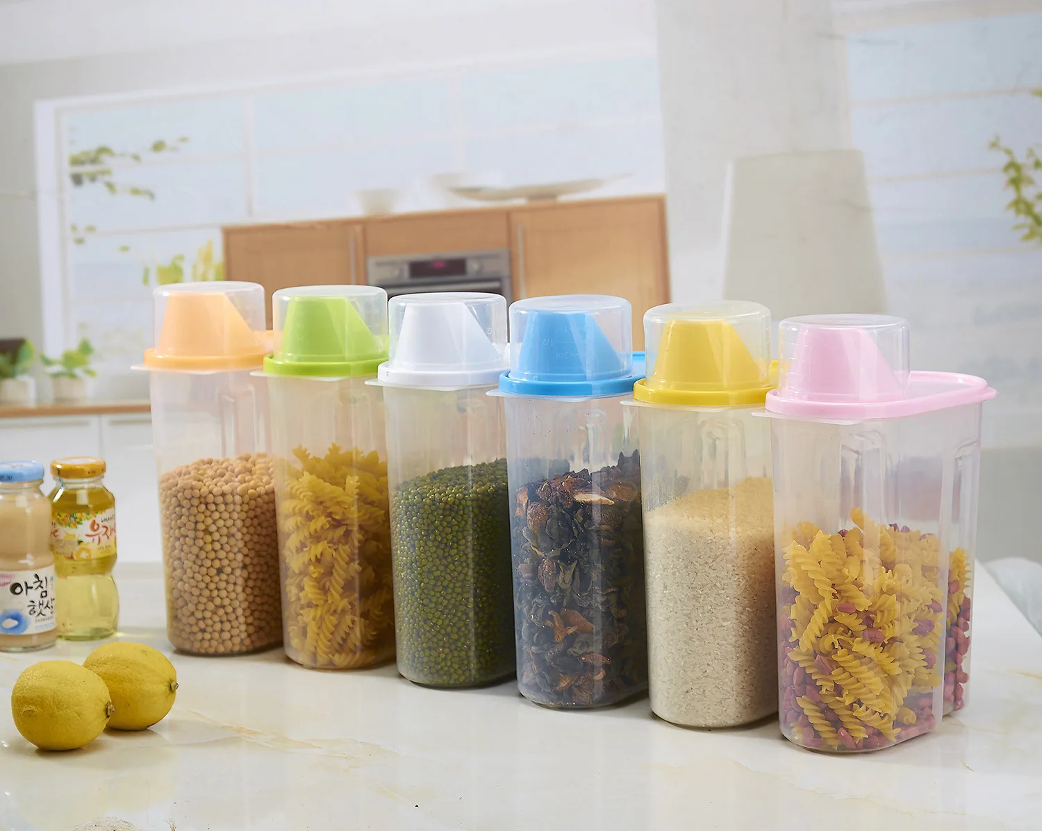 Ultra Large 2.5L Kitchen Grains Storage Box Multi-Color Plastic Grains Storage Jar Multi Purpose Sealed Jar
Ultra Large 2.5L Kitchen Grains Storage Box Multi-Color Plastic Grains Storage Jar Multi Purpose Sealed Jar