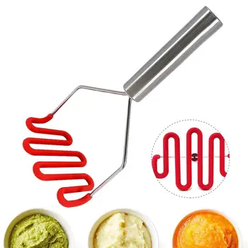 Potato Masher With Premium Silicone-Coated Potato Press Crush Cooking Tool Kitchen Mashed Potatoes Crush Wavy Pressure Tool 15
Potato Masher With Premium Silicone-Coated Potato Press Crush Cooking Tool Kitchen Mashed Potatoes Crush Wavy Pressure Tool 15