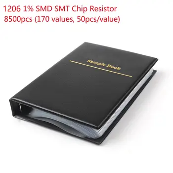 1 set 1206 smd resistor sample book 170values 50 pcs 8500 pcs 1% 0ohm chip resistor kit assortment 
1 set 1206 smd resistor sample book 170values 50 pcs 8500 pcs 1% 0ohm chip resistor kit assortment