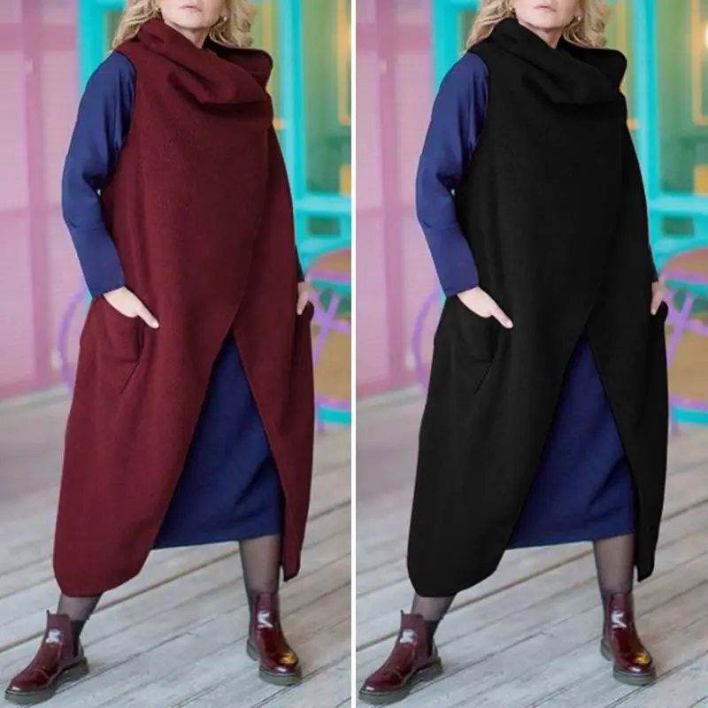 Autumn Winter Dress Women Vintage Split Hem Dress VONDA 2019 Casual Loose Swearshirt Sleeveless Waistcoat Female Outerwear S-5XL
Autumn Winter Dress Women Vintage Split Hem Dress VONDA 2019 Casual Loose Swearshirt Sleeveless Waistcoat Female Outerwear S-5XL