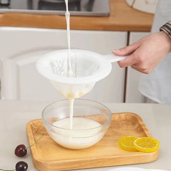 Reusable Nylon Super Fine Colander Sieve 80 Mesh Strainer Colander With Handle For Honey Juice Tea Soymilk Coffee Filter#15
Reusable Nylon Super Fine Colander Sieve 80 Mesh Strainer Colander With Handle For Honey Juice Tea Soymilk Coffee Filter#15