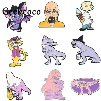 10pcs/lot Geekcoco Anime Dinosaur Cat animals Metal Enamel Pins Cartoon Movie series Brooch For Backpack Badge Clothes Pin J1067
10pcs/lot Geekcoco Anime Dinosaur Cat animals Metal Enamel Pins Cartoon Movie series Brooch For Backpack Badge Clothes Pin J1067