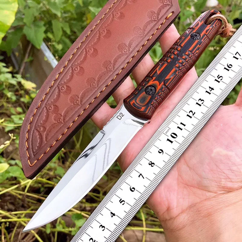 Free shipping Handmade D2 steel Hunting Knife G10 handle Camping Survival Knife Fixed Blade Tactical Knife
Free shipping Handmade D2 steel Hunting Knife G10 handle Camping Survival Knife Fixed Blade Tactical Knife