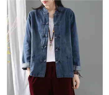 2020 Streetwear Womens Denim Jacket Vintage Printed Casual Coat Windbreaker 
2020 Streetwear Womens Denim Jacket Vintage Printed Casual Coat Windbreaker