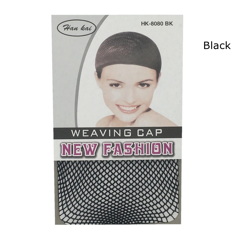 

5 pcs NEW Fashion Black Weaving Cap Single Open Stretchable Elastic Hair Net TOP CLOSED Snood Wig Cap Hairnet Hair Mesh