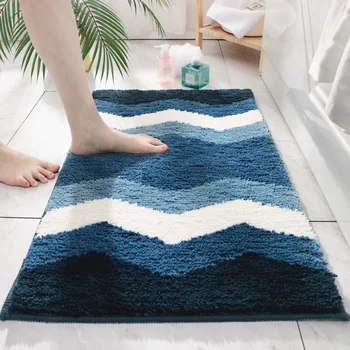 Flocking Bathroom Water Absorption Carpet Foot Pad Modern Living Room Bedroom Entrance Hall Doormat Soft Stripes Non-slip Mat 
Flocking Bathroom Water Absorption Carpet Foot Pad Modern Living Room Bedroom Entrance Hall Doormat Soft Stripes Non-slip Mat