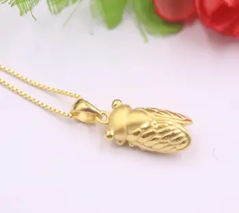 New Pure 24K Yellow Gold Three-dimensional Pendan 22x8mm Cicada 1.91g NO Necklace
New Pure 24K Yellow Gold Three-dimensional Pendan 22x8mm Cicada 1.91g NO Necklace