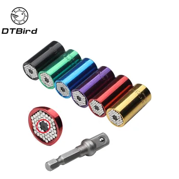 2 Pcs/Set Magic Spanner Grip Multi Function Universal Ratchet Socket 7-19mm Power Drill Adapter Car Hand Tools Repair Kit DT6
2 Pcs/Set Magic Spanner Grip Multi Function Universal Ratchet Socket 7-19mm Power Drill Adapter Car Hand Tools Repair Kit DT6