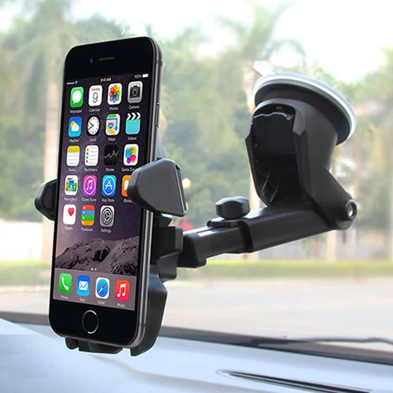 

Universal Car Phone Holder Windshield Dashboard Suction Cup Mount 360 Rotation Auto Smartphone Sucker Support Stand