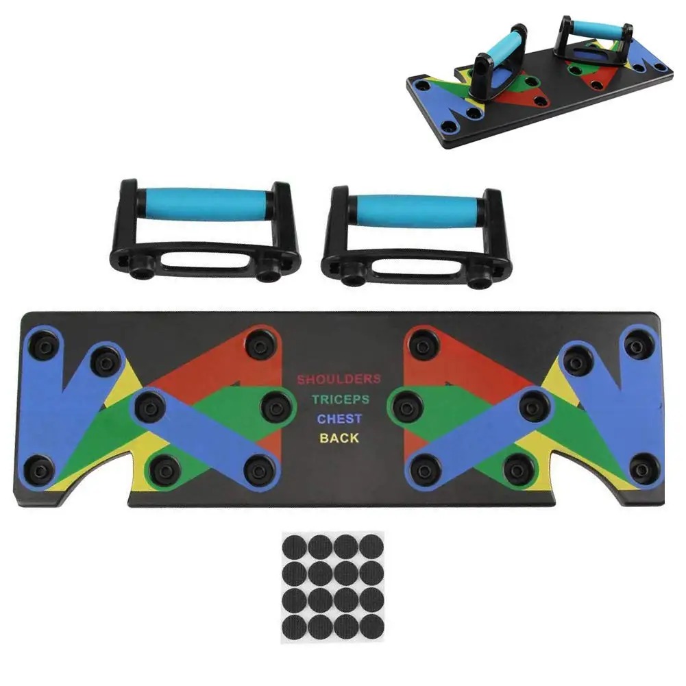 9 IN 1 Push Up Rack Board System Comprehensive Fitness Exercise Workout Pushup Stands Complete Training Gym Exercise Men
9 IN 1 Push Up Rack Board System Comprehensive Fitness Exercise Workout Pushup Stands Complete Training Gym Exercise Men