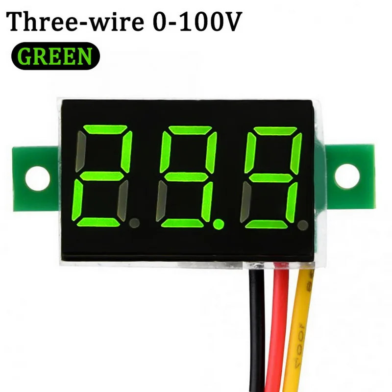 Mini Three-wire 0-100V DC Digital Voltmeter, Voltmeter With Reverse Polarity Protection, Measurement Voltmeter
Mini Three-wire 0-100V DC Digital Voltmeter, Voltmeter With Reverse Polarity Protection, Measurement Voltmeter