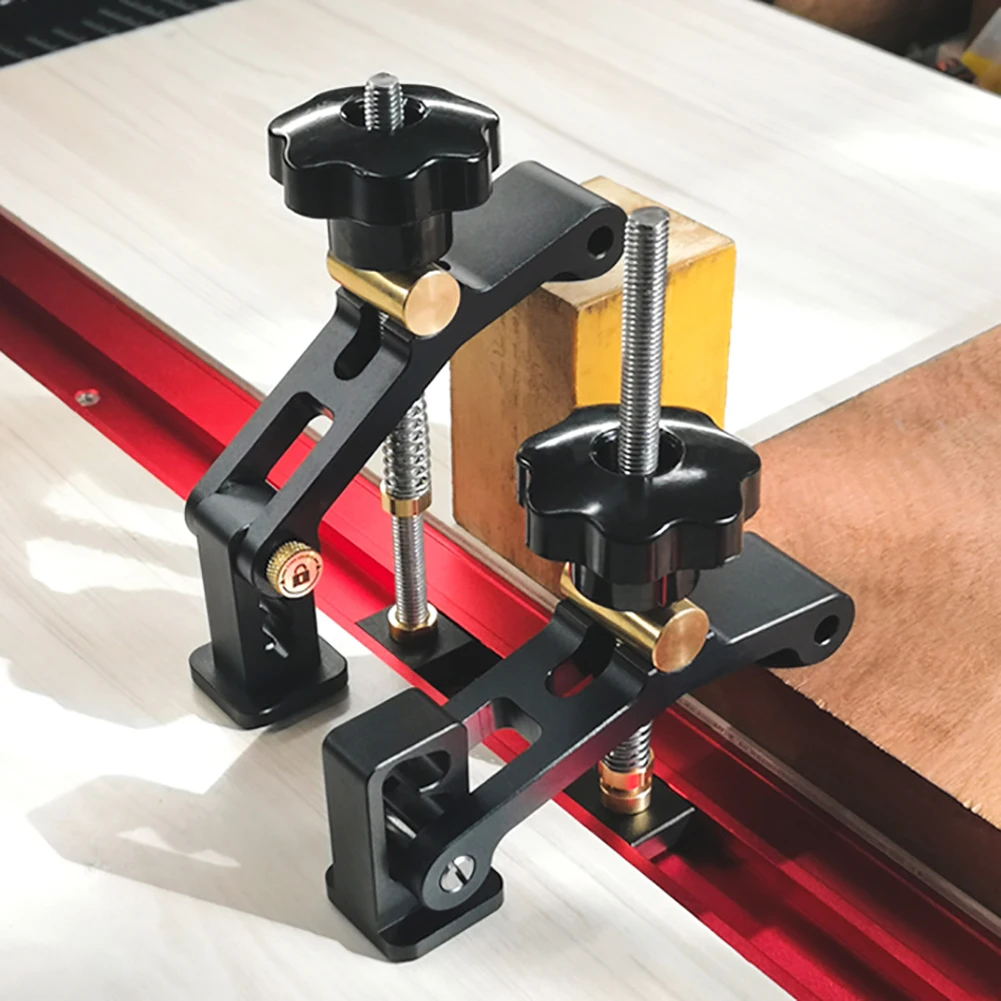Adjustable T Track Clamp Hold Down Clamp for Standard T-Slot Router Table Saw Woodworking Bench Accessories
Adjustable T Track Clamp Hold Down Clamp for Standard T-Slot Router Table Saw Woodworking Bench Accessories
