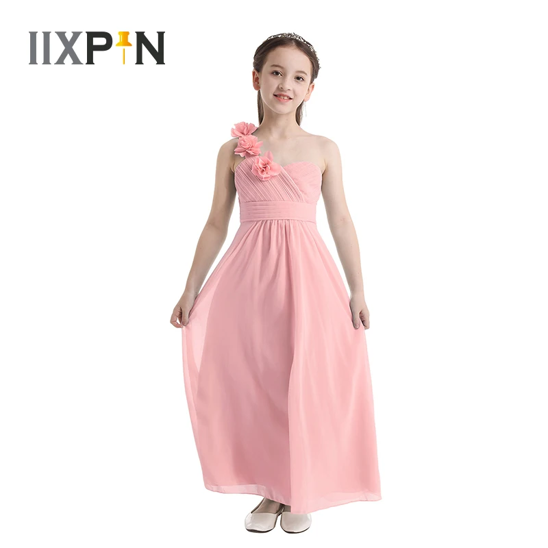 Girls Chiffon Flower Girl Dress Kids One-shoulder Tulle Princess Dresses Formal Pageant Wedding Bridesmaid Birthday Party Dress
Girls Chiffon Flower Girl Dress Kids One-shoulder Tulle Princess Dresses Formal Pageant Wedding Bridesmaid Birthday Party Dress