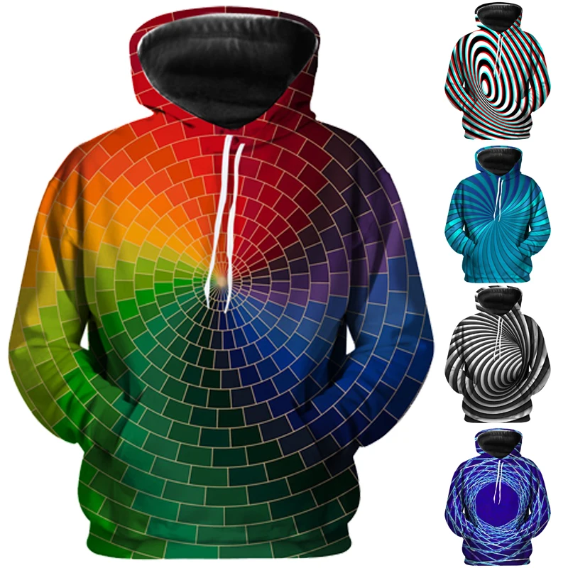 Creative 3D Swirl Print Hoodies Men and Women Fashion Colorful Hip Hop Men Hoodie with Hat Casual Harajuku Sweatshirt
Creative 3D Swirl Print Hoodies Men and Women Fashion Colorful Hip Hop Men Hoodie with Hat Casual Harajuku Sweatshirt