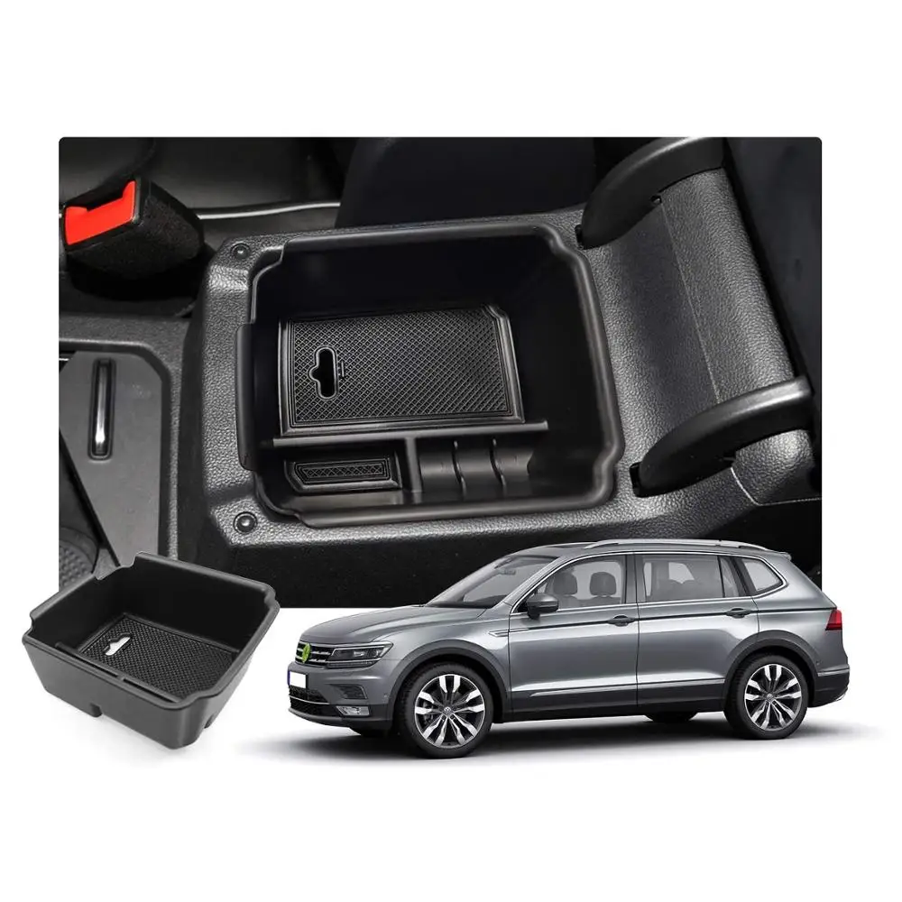 LFOTPP ящик для хранения в подлокотнике автомобиля Tiguan 2th 2018 2019 2020 центральный