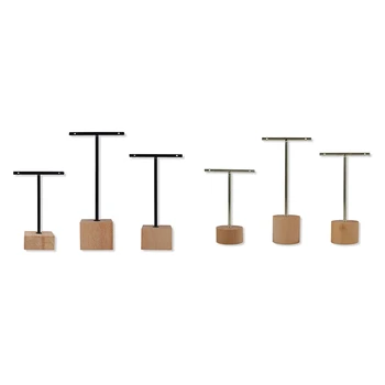 Metal Wooden Earrings Holder T Shape Dangle Earrings Display Stand Rack Jewelry Display Earrings Organizer Rack Showcase
Metal Wooden Earrings Holder T Shape Dangle Earrings Display Stand Rack Jewelry Display Earrings Organizer Rack Showcase