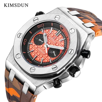 KIMSDUN2020 New Men Watch Fashion Two Eyed Camouflage Silicone Waterproof Automatic Mechanical Watch Sport Business AP Royal Oak 
KIMSDUN2020 New Men Watch Fashion Two Eyed Camouflage Silicone Waterproof Automatic Mechanical Watch Sport Business AP Royal Oak