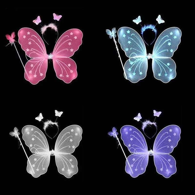 3 Pcs/ Set Kids Children Costume Cosplay Angel Wings Magic Wand Prop Girls Butterfly Fairy Wings Costume SEP99
3 Pcs/ Set Kids Children Costume Cosplay Angel Wings Magic Wand Prop Girls Butterfly Fairy Wings Costume SEP99