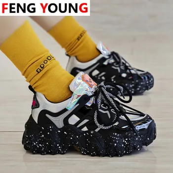 2020 Designers Chunky Brand Woman Sports Trainers Old Dad Shoes Sneakers Platform Silver INS Fashion Women Lace Up Casual Shoes 
2020 Designers Chunky Brand Woman Sports Trainers Old Dad Shoes Sneakers Platform Silver INS Fashion Women Lace Up Casual Shoes