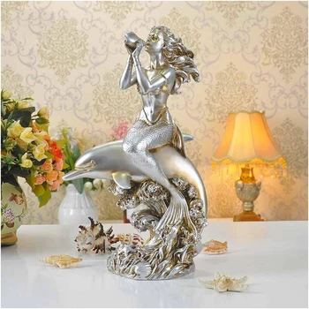 Mediterranean Style Mermaid Scorpio Sound Ornaments European Retro Home Decoration Livingroom Desktop Figurines Resin Crafts Art
Mediterranean Style Mermaid Scorpio Sound Ornaments European Retro Home Decoration Livingroom Desktop Figurines Resin Crafts Art