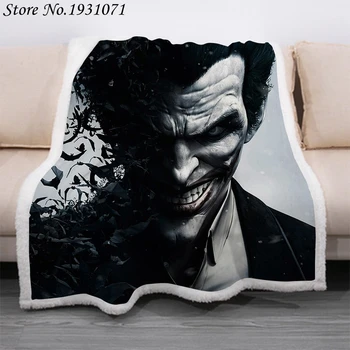 Clown Batman 3D Printed The Joker Fleece Blanket for Beds Thick Quilt Fashion Bedspread Sherpa Throw Blanket Adults Kids 02
Clown Batman 3D Printed The Joker Fleece Blanket for Beds Thick Quilt Fashion Bedspread Sherpa Throw Blanket Adults Kids 02