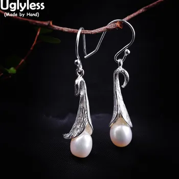 Uglyless Freshwater Natural Pearls Earrings for Women Morning Glory Flower Fashion Dress Jewelry Matte 925 Silver Retro Brincos 
Uglyless Freshwater Natural Pearls Earrings for Women Morning Glory Flower Fashion Dress Jewelry Matte 925 Silver Retro Brincos